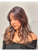 美容室カードル 新小岩店(Cadre)&nbsp;レイヤースタイル/ブリーチなし透明感カラー/コテ巻き/新小岩