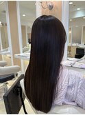 髪質改善カラー×シアーグレージュ