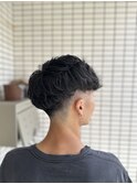 MEN’S HAIR/サーフカール/刈り上げセンターパート/船橋