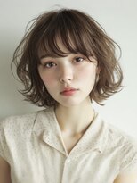 プラス セカンド ヘア(Plus 2nd) レイヤーボブ/オリーブベージュ