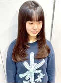 レイヤーカット*セミロングヘア*前髪カット*顔周りレイヤー