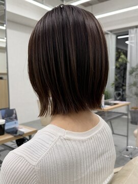 エルヘアメゾン(el. hair maison) 縛れるレイヤーボブ/透明感グレージュ☆