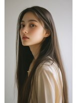 ルシードスタイル グローバルディー 稲毛店(LUCIDO STYLE GLOBAL.D)&nbsp;ストレートロング20代30代40代レイヤーカット韓国ボブ顔周り稲毛