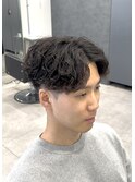 【MEN'S大人垢抜け】ミックスパーマ×センターパート