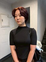 パーミル ヘア クマモト(permille ‰ hair Kumamoto)&nbsp;ワインレッド×ショート