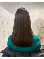 ロッカ(ROCCA)&nbsp;地毛風艶ブラウンストレート似合わせカット