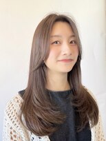 hyon myon/RISEbyREVO 綾瀬店【ヒョンミョン】&nbsp;ハッシュカット/デザインカラー/グレージュ[綾瀬駅/韓国ヘア]