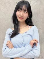 オーブ ヘアー ブリック 野幌店(AUBE HAIR brique)&nbsp;20代・30代_小顔見せ韓国風ロングヘア