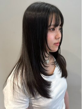 オレンジペコ(orange peco) レイヤーカット 黒髪 髪質改善トリートメント 髪質改善