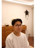 七三分け　ツーブロック