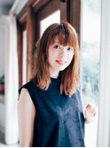 クセ毛風無造作ミディアムウェーブ[橋本駅]