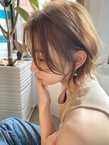 シー バイ ロンド 新宿(Sea by Lond)&nbsp;【藤原三知代】フォギーベージュ耳かけイメチェンボブ