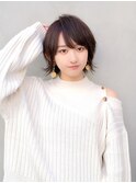 大人かわいい外ハネモテ髪ショートボブ　20代30代40代　代々木