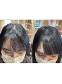 前髪ストレート