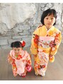 アビーヘア 市川店(abie hair) 七五三着物、日本髪、男の子の袴も着付け担当しています。