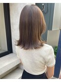 【松本咲花】外ハネ切りっぱなしボブ 透明感ニュアンスカラー