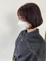 ルフュージュ(hair atelier le refuge) 韓国風bob×深葡萄色 / miyu