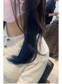 インディゴ#ディープブルー#ツーブロックショート