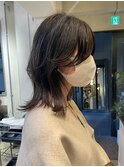 ミディアムウルフ、マッシュウルフ、レイヤーカット、ウルフ