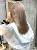 ミルクティーベージュダブルカラーインナーカラーケアブリーチ