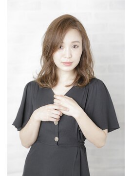 アフロディーテ 銀座(APHRODITE GINZA) 黒髪/グレーベージュ/レイヤーロング/前髪パーマ/銀座