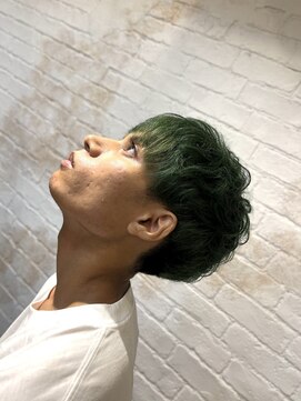 クロエ バイ ラヴィズム 長岡古正寺店(CLOE by LUVISM) マッシュショート★グリーン