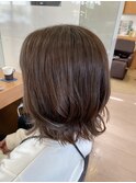 透け感アッシュベージュ