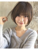 アフロート ルヴア(AFLOAT RUVUA) 【岩田莉奈】40代50代◎丸みショートボブ　ベージュカラー