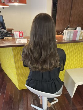 ヘアースペースブルーム プリュス 石橋店(HAIR SPACE BLOOM plus) 石橋/オリーブベージュ/艶カラー/水素カラー/秋カラー/髪質改善