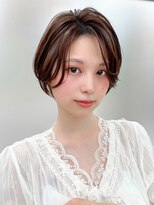 アフロート ディル(AFLOAT D'L)&nbsp;ハンサムショート クールショート センターパート 暗髪