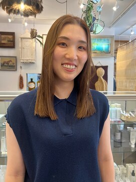 ベラアンドヘア(BELLA&HAIR) ぷつっとカット×ブリーチなしベージュ