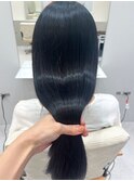 黒髪サラつやロング