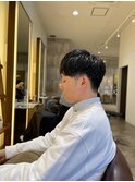 ツーブロックショート