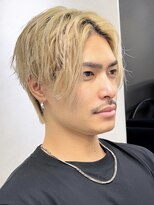 アイトーキョー 池袋(AI TOKYO) ハイトーンベージュ前下がりセンターパート