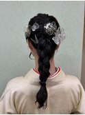 成人式・大人女子・夜会巻き・アップ・着付け・クラシック