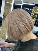 韓国風アイドルカラー　ミルクティーベージュ