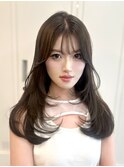 グレージュ×レイヤーカット◎