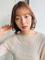 アグノス 青山(Agnos) 結べるボブ美髪ワンカールゆる巻きパーマ艶ブラウン