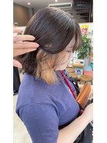 オリビアヘアー(OLIVIA HAIR) 耳かけで映えるナチュラルインナーカラー×ボブ