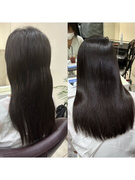 ブレンドバイハピネス(Blend by happiness) 髪質改善トリートメントストレートロングレイヤー20代30代40代