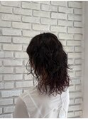 グラデーションカラー/モーブピンク／カシスレッド