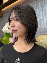 ノード(NODE)&nbsp;栄外ハネナチュラル大人可愛い韓国ボブ　切りっぱなしボブ