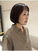 大人かわいい丸みショートボブ