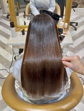 ロンドアベニール 北千住(Lond avenir) 暗めカラー/ボブ顔周り/前髪/レイヤー/髪質改善/縮毛矯正/北千住