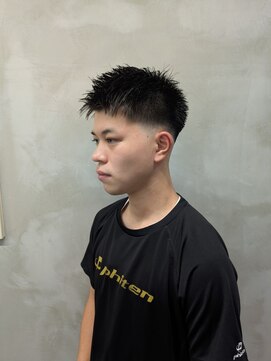 エント(ent) ミドルポジション*スキンフェード&スパイキーヘア