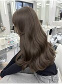 アッシュグレージュ グレージュ 透明感カラー