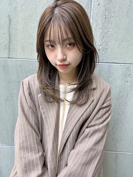 キコ 天神大名西通り店(kico) kico☆ミディアムレイヤー×毛先ワンカール×伸ばしかけ