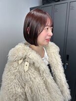 コエ(koe')&nbsp;ぱつっとボブ × 暖色ブラウン＊
