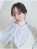 大人ニュアンスショート/質感再整カラー