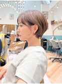 ハンサムショート/丸みショートボブ/20代30代40代50代/顔周り